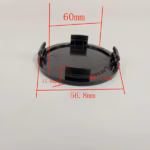 4pcs Set 60mm Snap On Black Blank Wheel Center Caps – C-RFK60 - Image 7