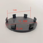 4pcs Set 76mm Snap On Black Wheel Center Caps – C-A92 - Image 7