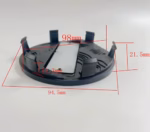 4pcs Set 98mm Off Road Wheels Snap On Gloss Black Wheel Center Caps – A116 - Image 7