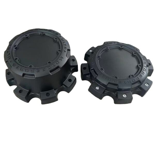 4pcs Set 8×200 Dually Front/Rear Trailer Wheels Snap On Center Caps 210mm – 89-9898R - Image 2