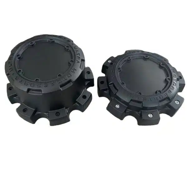 4pcs Set 8×200 Dually Front/Rear Trailer Wheels Snap On Center Caps 210mm – 89-9898R - Image 2