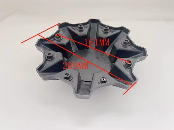 4pcs Set 210mm Snap On 5/6/8 Lugs Gloss Black Offroad Wheel Center Caps – 604L210 - Image 7