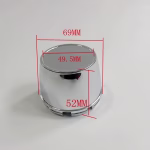 4pcs Set 69mm Snap On Chrome Wheel Center Caps – SR011 - Image 9
