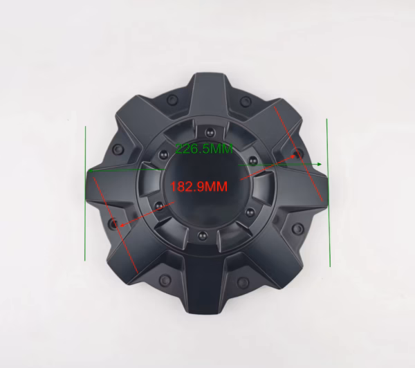 4pcs Set 226.5mm Snap On Black Offroad Wheel Center Caps 8 Lug – C-051 - Image 7