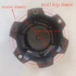 4pcs Set 133mm Snap On Black MVF Offroad Wheel Center Cap – C-A99 - Image 7