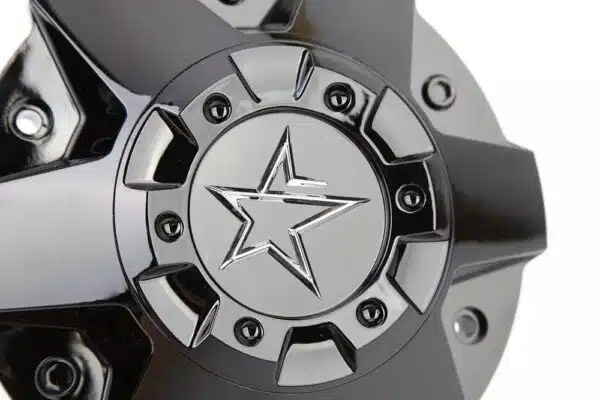 4pcs Set 196 / 225mm Snap On Black Offroad Wheel Center Hub Caps – C-052 - Image 8
