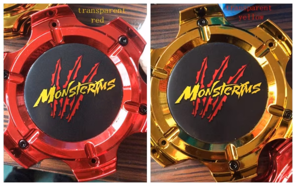 4pcs Set 133mm Snap On Black Customized Wheel Center Caps 6 Holes – C-A19 - Image 7