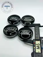 Ford 54mm Black Wheel Center Caps - 4pc Set - Part 6M21-1003 AA/BA - Image 2