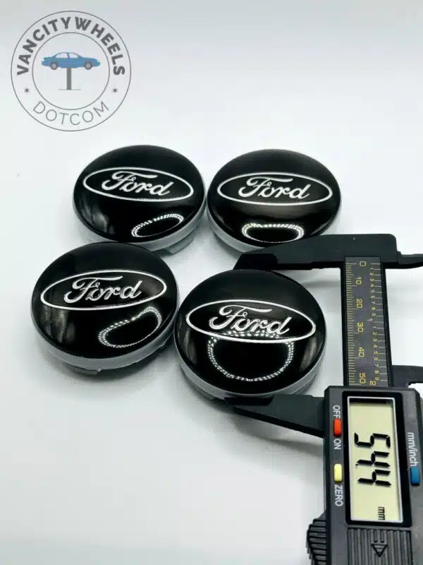 Ford 54mm Black Wheel Center Caps - 4pc Set - Part 6M21-1003 AA/BA - Image 2