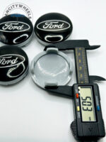 Ford 54mm Black Wheel Center Caps - 4pc Set - Part 6M21-1003 AA/BA - Image 3