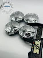 Toyota 56.5mm Chrome Wheel Center Caps - 4pc Set for Corolla & Camry - Image 4