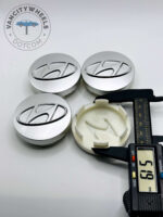 Hyundai Hub Center Caps - Set of 4 Silver 57mm - Image 3