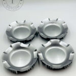 Set Of 4 Silver No Logo Alloy Wheel Center Caps 181mm, Silver Center Hub Caps For Chevrolet Cars 181mm