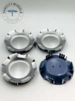 Set Of 4 Silver No Logo Alloy Wheel Center Caps 181mm, Silver Center Hub Caps For Chevrolet Cars 181mm - Image 4