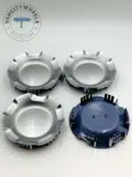 Set Of 4 Silver No Logo Alloy Wheel Center Caps 181mm, Silver Center Hub Caps For Chevrolet Cars 181mm - Image 4