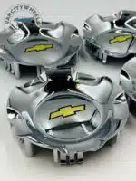 Set Of 4 Chrome/gold Chevrolet Alloy Wheel Center Caps 181mm, Chrome/chrome Center Hub Caps For Chevrolet Cars 181mm - Image 4