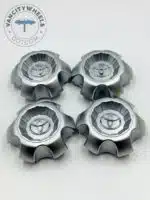 Set Of 4 Silver/chrome Toyota 4runner 2003-2009 Wheel Center Hub Caps, Silver Center Hub Caps For Toyota Cars