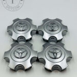 Set Of 4 Silver/chrome Toyota Tundra 2003-2007 Wheel Center Hub Caps, Silver Center Hub Caps For Toyota Cars