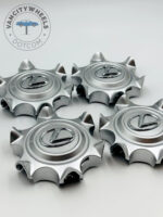 Set Of 4 Silver/chrome Lexus Gx460 2014-2019 Wheel Center Hub Caps, Silver Center Hub Caps For Lexus Cars - Image 4