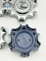 Set Of 4 Silver/chrome Lexus Gx460 2014-2019 Wheel Center Hub Caps, Silver Center Hub Caps For Lexus Cars - Image 2