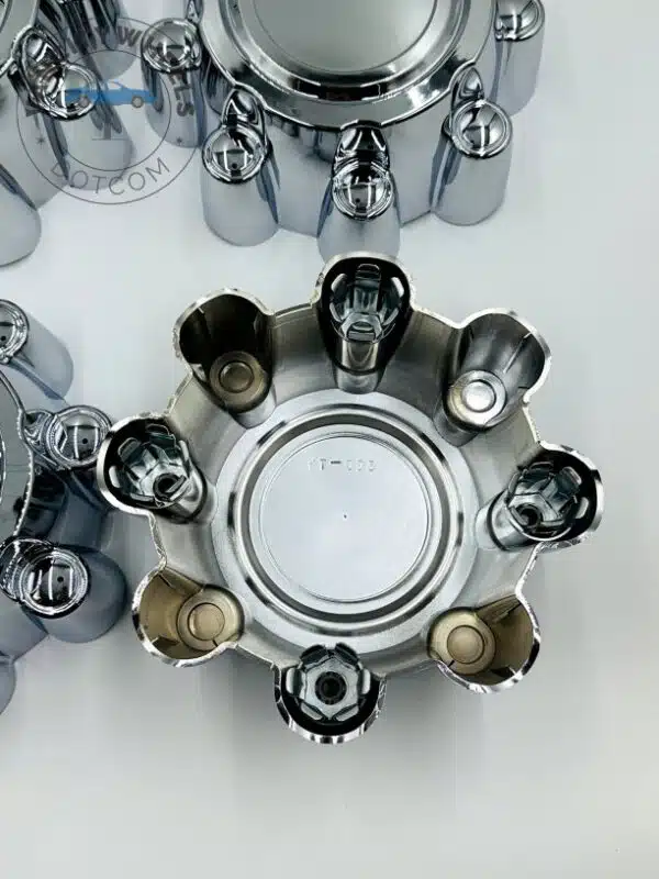 Set Of 4 Chrome Alloy Wheel Center Caps 200mm, Chrome Center Hub Caps For 200mm - Image 3