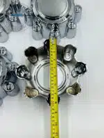 Set Of 4 Chrome Alloy Wheel Center Caps 200mm, Chrome Center Hub Caps For 200mm - Image 2