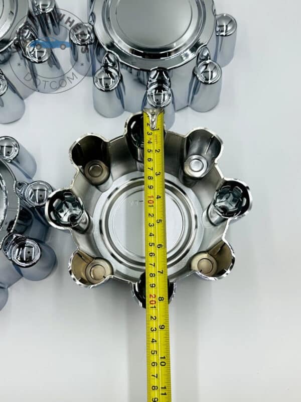 Set Of 4 Chrome Alloy Wheel Center Caps 200mm, Chrome Center Hub Caps For 200mm - Image 2