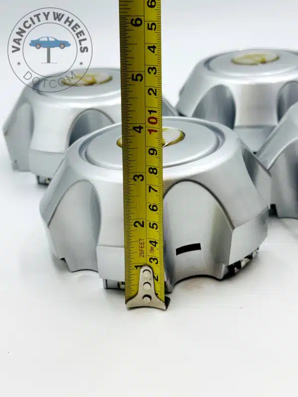 Set Of 4 Silver/gold Toyota Alloy Wheel Center Caps, Silver/gold Center Hub Caps For Toyota Cars - Image 4