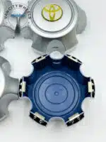 Set Of 4 Silver/gold Toyota Alloy Wheel Center Caps, Silver/gold Center Hub Caps For Toyota Cars - Image 3