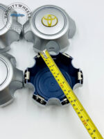 Set Of 4 Silver/gold Toyota Alloy Wheel Center Caps, Silver/gold Center Hub Caps For Toyota Cars - Image 2