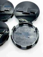 Set Of 4 Chevrolet Gloss Black Alloy Wheel Center Caps 83mm, Center Hub Caps Gloss Black Chevrolet 83mm - Image 3