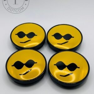 Emoji Sunglasses 60mm Wheel Center Caps