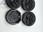 Toyota 57mm Wheel Center Caps - 4pc Black Gloss Hubcaps - Image 5