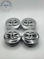 Toyota 62mm Silver Wheel Caps