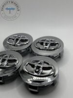Toyota 62mm Silver Wheel Caps - 4pc Hubcap Set (2005-2016) - Image 2