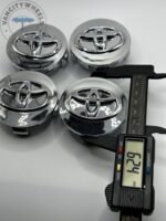 Toyota 62mm Silver Wheel Caps - 4pc Hubcap Set (2005-2016) - Image 3