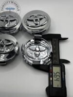 Toyota 62mm Silver Wheel Caps - 4pc Hubcap Set (2005-2016) - Image 5