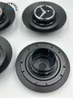 Set Of 4 Mercedes Benz Center Caps A0004001100 - Image 2