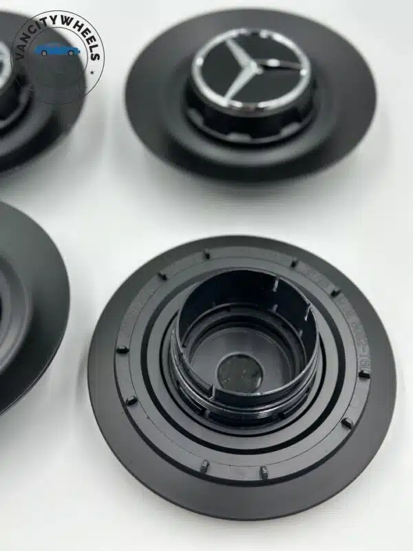 Set Of 4 Mercedes Benz Center Caps A0004001100 - Image 2