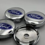 Ford 60mm Silver Wheel Center Caps