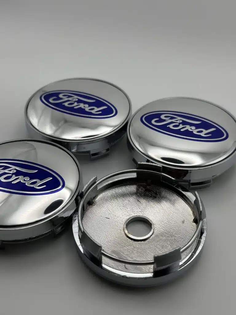 Ford 60mm Silver Wheel Center Caps