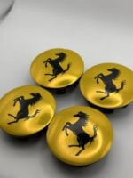 Ferrari Replacement 355 360 430 458 488 F12 Wheel Center Caps Yellow #70004868- 4pcs - Image 4