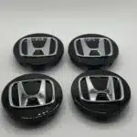 Honda 69mm Black Wheel Caps