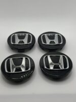 Honda 69mm Black Wheel Caps