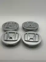 Honda Wheel Center Caps 69mm - Set of 4 Silver Chrome | 44732-S9A-A00 - Image 2