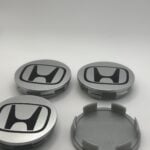Honda 69mm Silver Wheel Caps