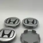 Honda 69mm Silver Wheel Caps