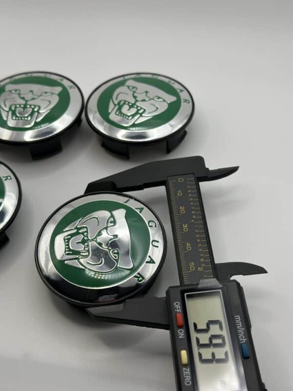 Jaguar Hub Center Caps - Set of 4 British Racing Green 59mm - Image 3