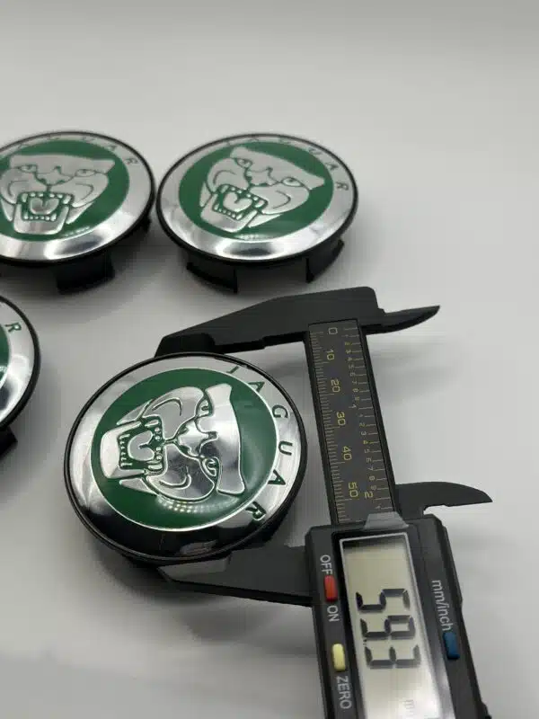 Jaguar Hub Center Caps - Set of 4 British Racing Green 59mm - Image 3