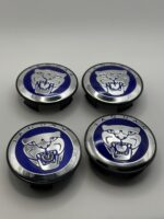 Jaguar Alloy Wheel Center Caps - Set of 4 Royal Blue 59mm - Image 2